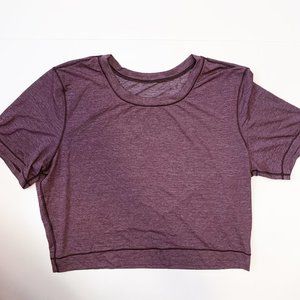 Lululemon Purple Crop Short Sleeve T Shirt Size 4